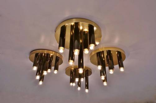 Sciolari ceiling light set of 4 for Boulanger, 1970`s ca, Belgian